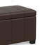Repose-pieds rectangulaire avec rangement relevable Dover-1897544025