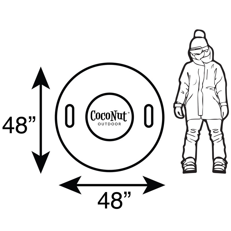 CocoNut: Tube de neige géant 48 po - Cyclone flare solaire