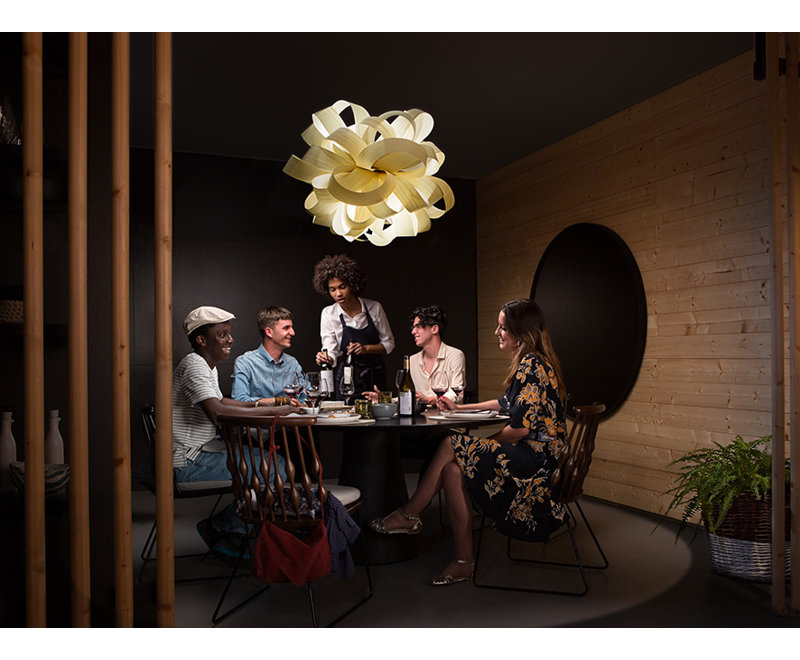 Agatha 1 - Light Pendant, Ivory White, E26 Base