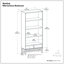 Bureau industriel en bois massif Wilmington de 72 po de largeur avec bibliothèque de 30 po de largeur en chêne (ensemble de 2)-792398041