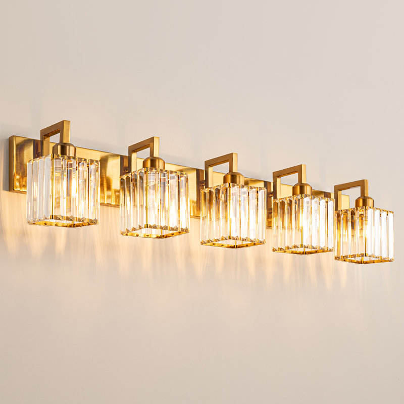 Kyneisha Vanity Light, Gold, 5 Lights