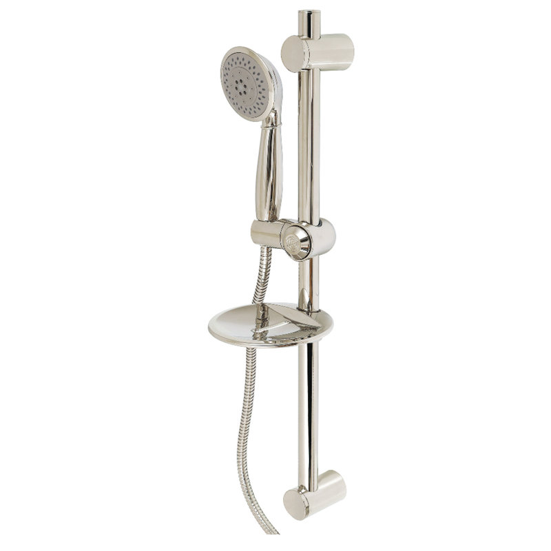Kingston Brass Shower Scape 5-Function Hand Shower Set with Slide Bar Kit, Polished Nickel