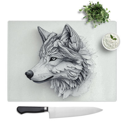 Wolf  Glass Chopping Board