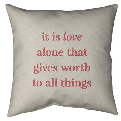 Love Inspirational Floor Pillow
