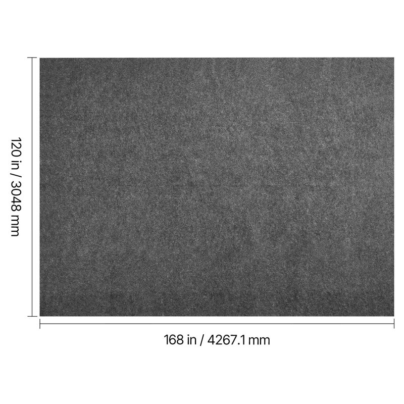 Sous-tapis de 2,74 m x 3,66 m, maintient les tapis en place, sous-tapis antidérapant, tapis de protection avec coussinet en feutre double face et picots en caoutchouc, protection pour tous types de sols et finitions.