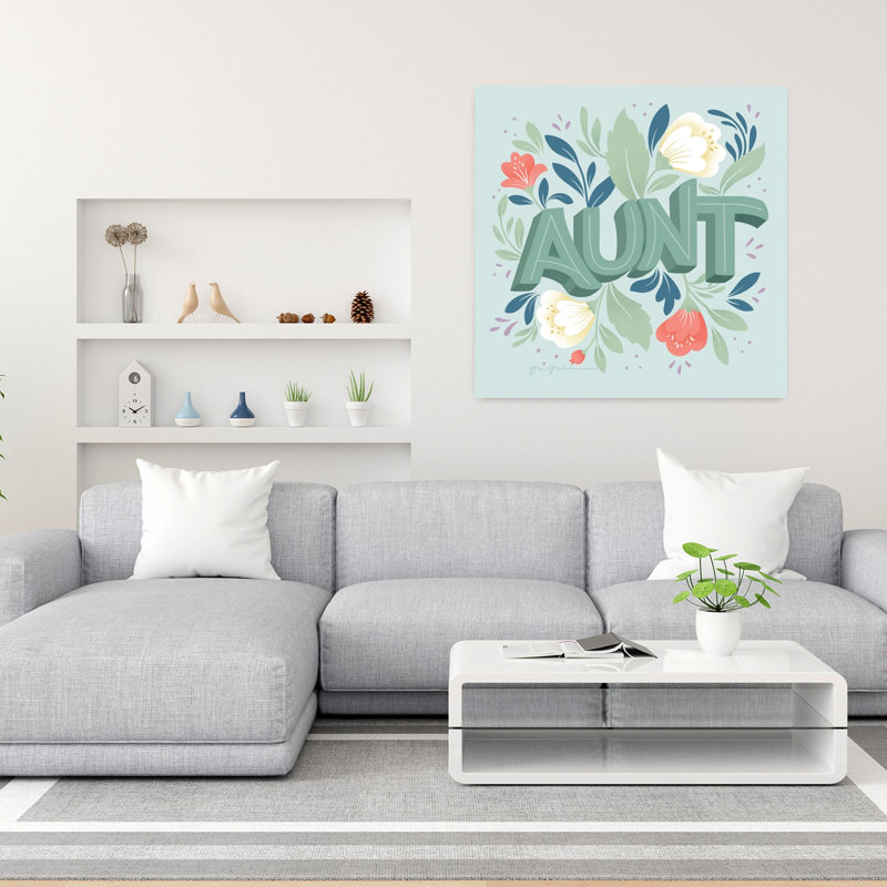 Tante, art floral contemporain, H 36 po x l 36 po