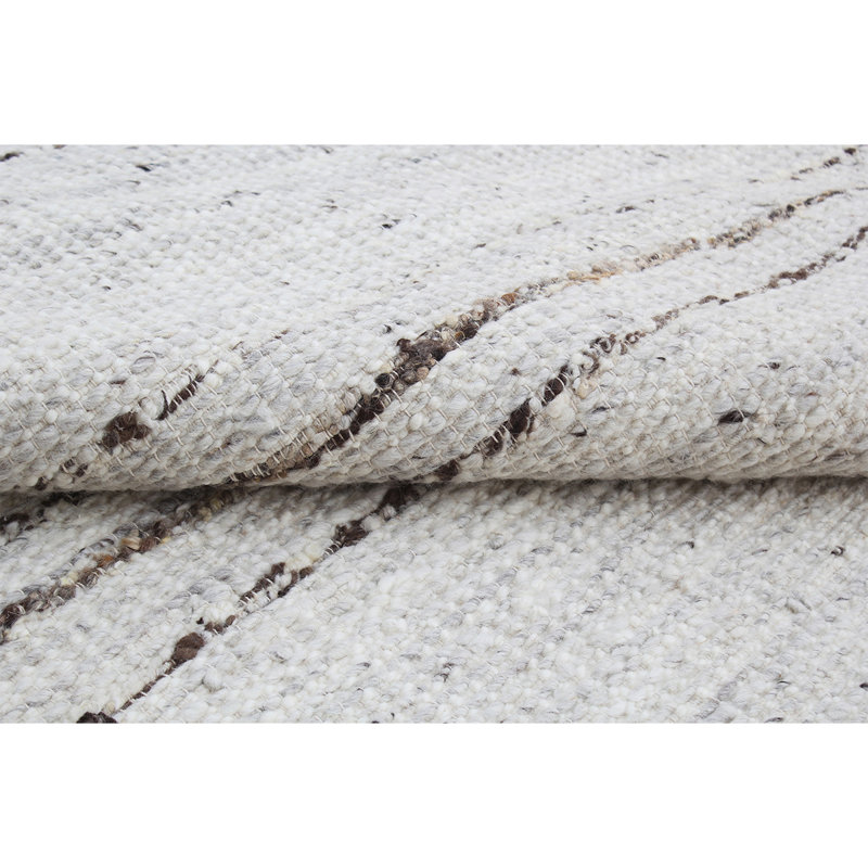 Tapis argenté / brun de haute qualité noué à la main, Rectangle de 10 pi x 14 pi