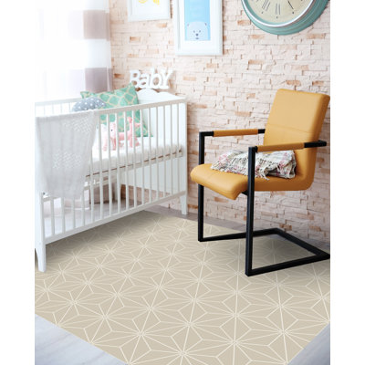 Harriman Vinyl Machine Printed 100cm X 150cm Area Rug