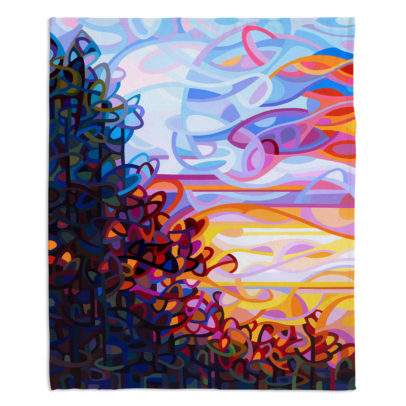 Hand Woven Throw Blanket, 68" x 80"