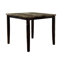 Ensemble de salle à manger à hauteur de comptoir: table en bois de bouleau avec faux marbre et 4 sièges rembourrés bruns Pièce moderne: surface