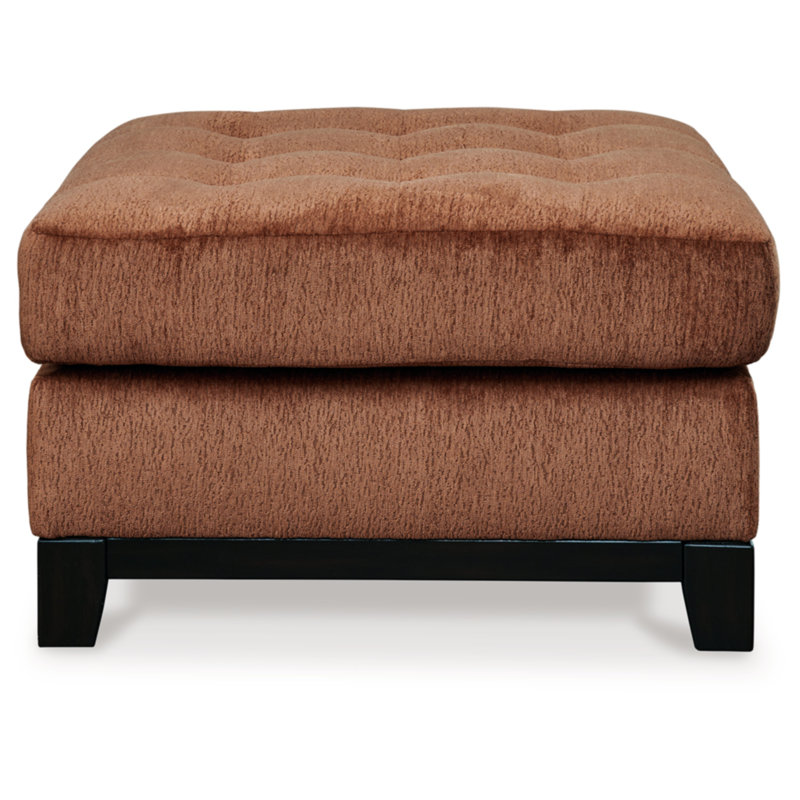 Dravion Upholstered Ottoman, Green 100% Polyester