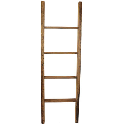 Vintage Farmhouse Rung Decorative Ladder