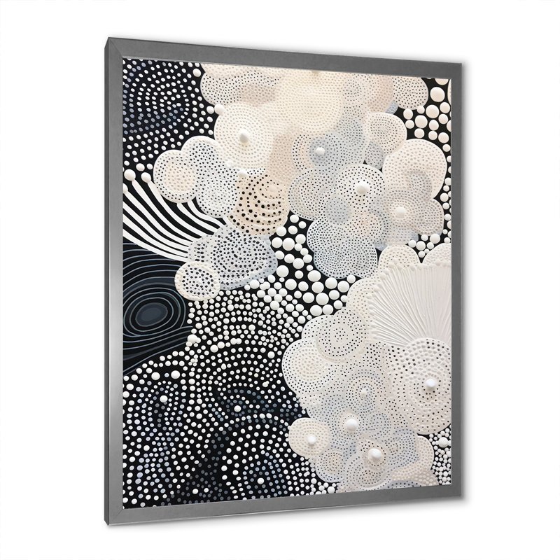 " Gray Abstract Corals II ", Silver Single Picture Framed, 32" H x 16" W x 1" D