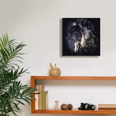  «939 - Midnight Howl» par Kajenna, art mural sur toile, 12 po x 12 po