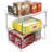 Sorbus 2 Tier Foldable and Stackable Storage Shelf Organizer Stand and Rack