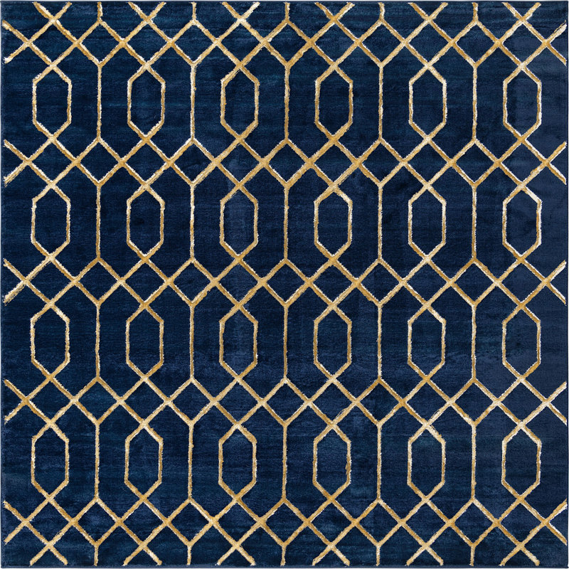 Corando Geometric Indoor Rug, Square 7'10"