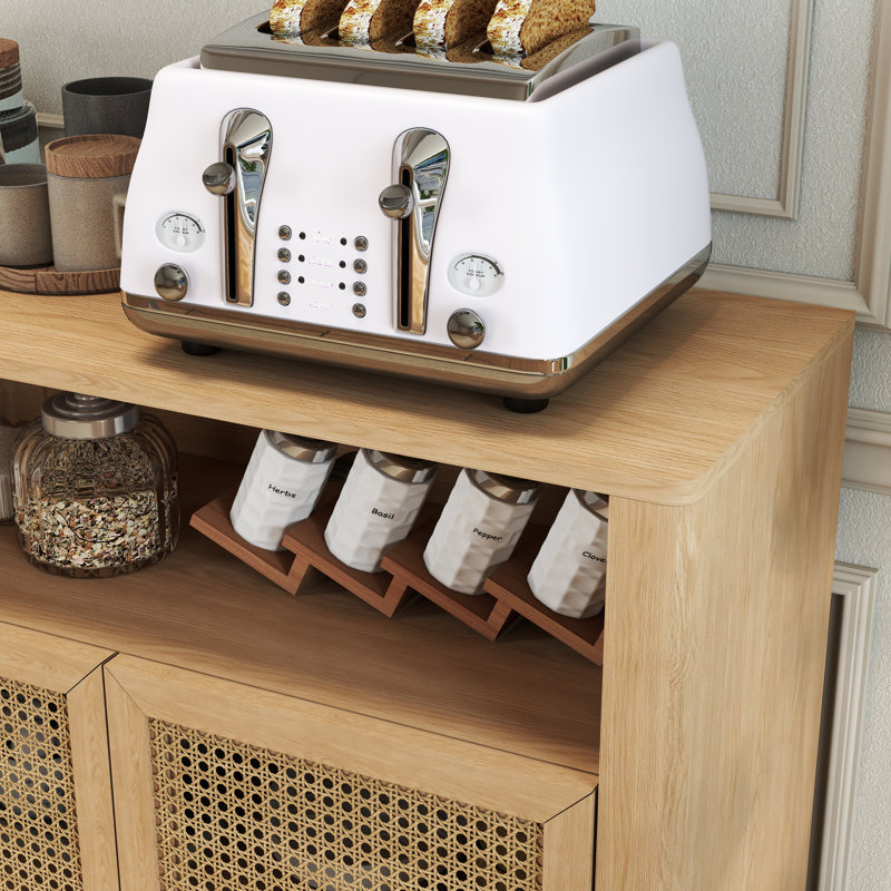 Buffet 63 po Mid-Century, Naturel