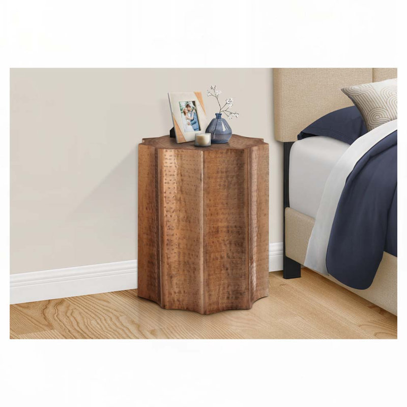 Table d'appoint, table de bout, table d'appoint, table de chevet, Cuivre