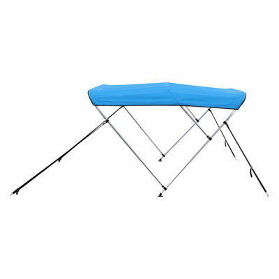 3 Bow Boat Bimini Tops 6'Lx(61"-66")W x 46"H Awning Canopy Pacific Blue