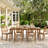 Ortonville 6 - Person Acacia and Teak Solid Wood Patio Dining Set Rectangular Table with Cushions Included-309743287