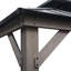 Cedar Wood Gazebo RYSY - 390cm x 450cm, black