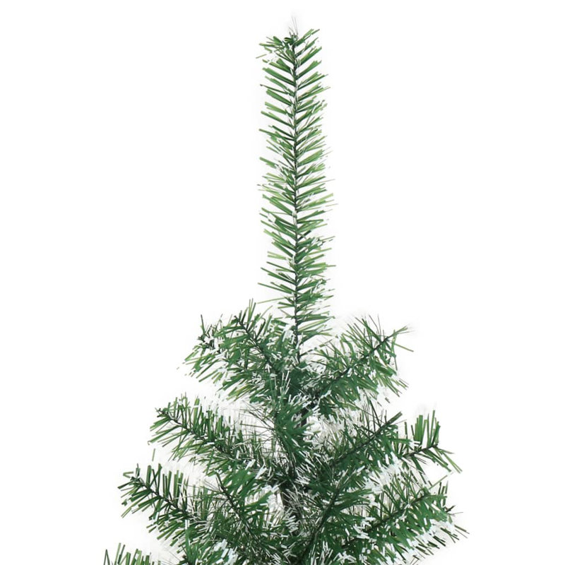 Arbre de Noël artificiel vidaXL vert et blanc PET 59,1 po, 59.1", Basic