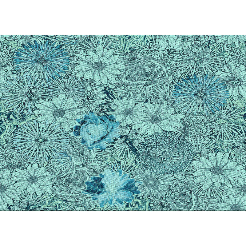 Floral Indoor Rug, Rectangle 8' x 10'