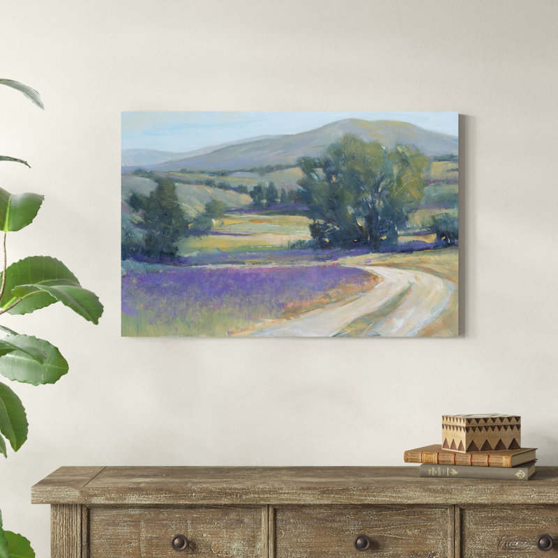 «Lavender Meadow I» par Timothy O 'Toole - peinture sur toile tendue, H 24 po x l 36 po