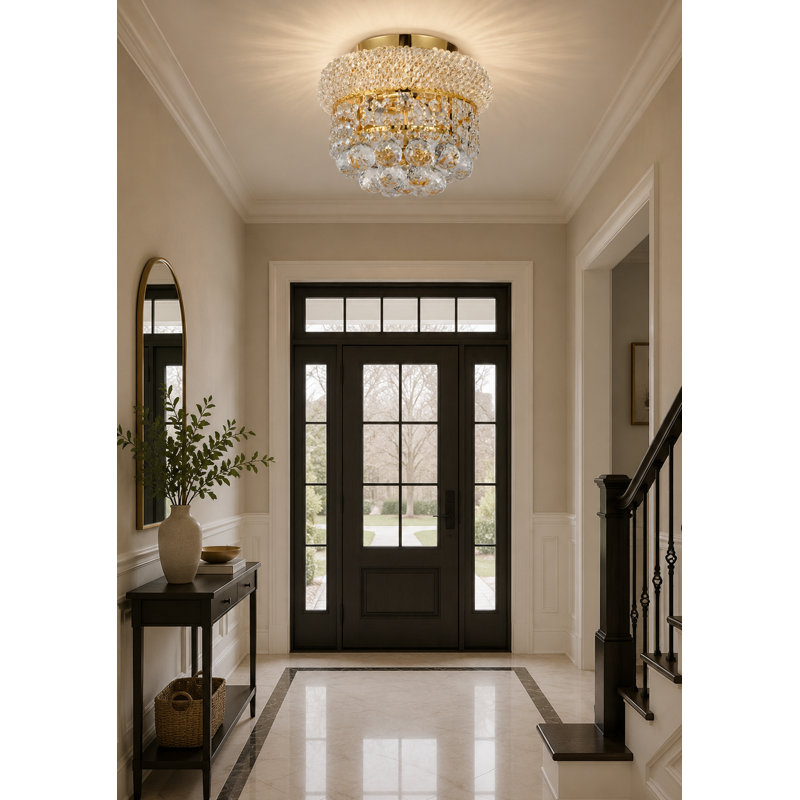 Primo Flush Mount, Gold