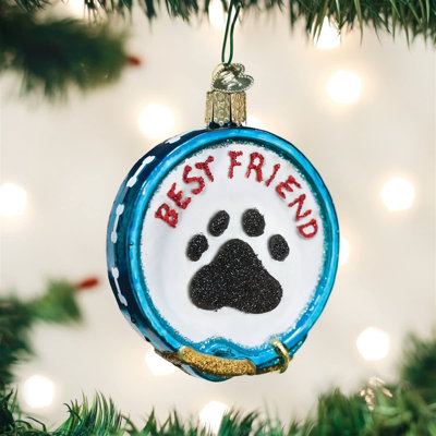 Old World Christmas Glass Blown Ornament for Christmas Tree, Dog Collar