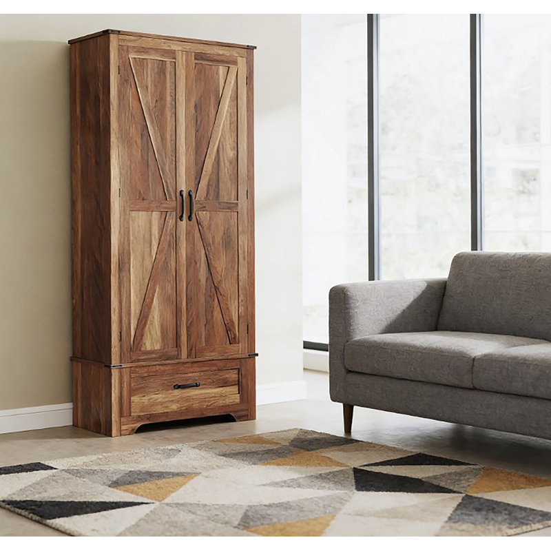 Armoire de cuisine, armoire avec tablettes réglables