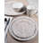 Taupe Swirl 6'' Handmade Appetizer Plate