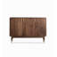 Armoire à chaussures minimaliste en noyer noir de luxe minimaliste