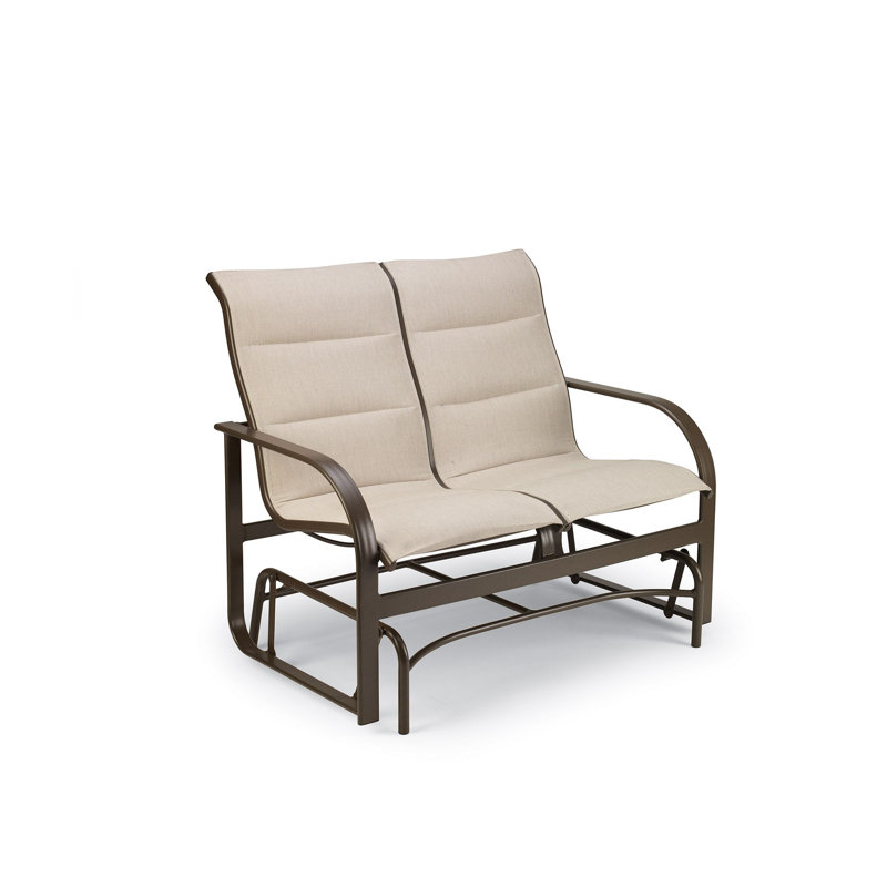Key West Padded Sling 46'' Wide Straight Aluminum Loveseat