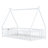 Tent-Shaped Floor Bed,Teepee Bed With Guardrails,Slats-854328843