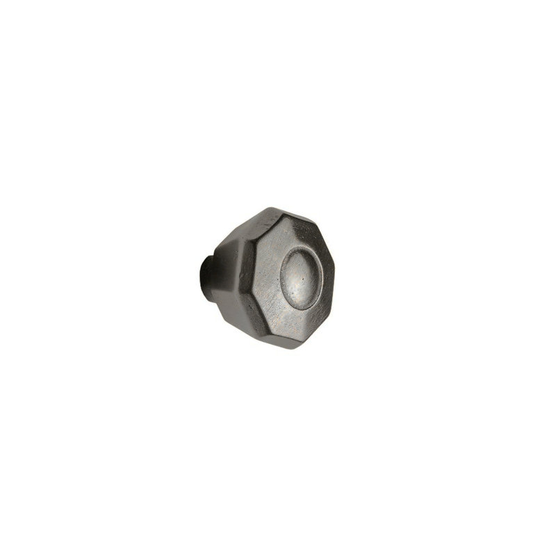 Gem Bronze Geometric Knob, White Bronze Medium