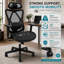 Chaise de bureau ergonomique à roulettes