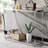 Modern Chrome And Acrylic Console Table With Glass Top And Storage Space