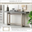 Console contemporaine avec plateau en bois