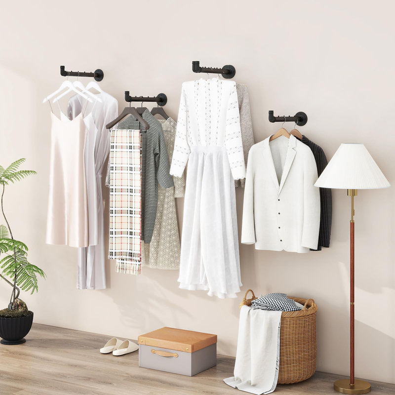 8.5cm Wall Mounted Clothes Rack