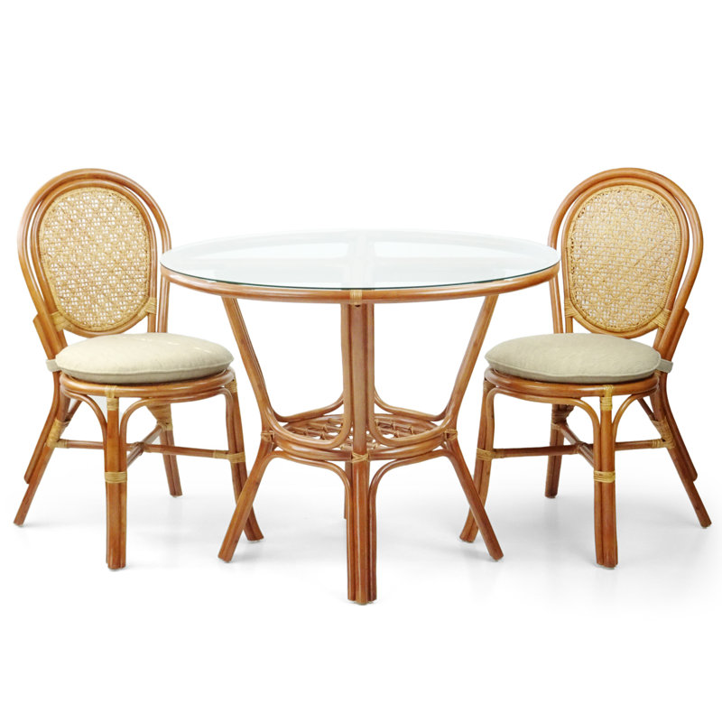 Chetana Glynda Round 37.5'' Dining Set, Colonial, Colonial