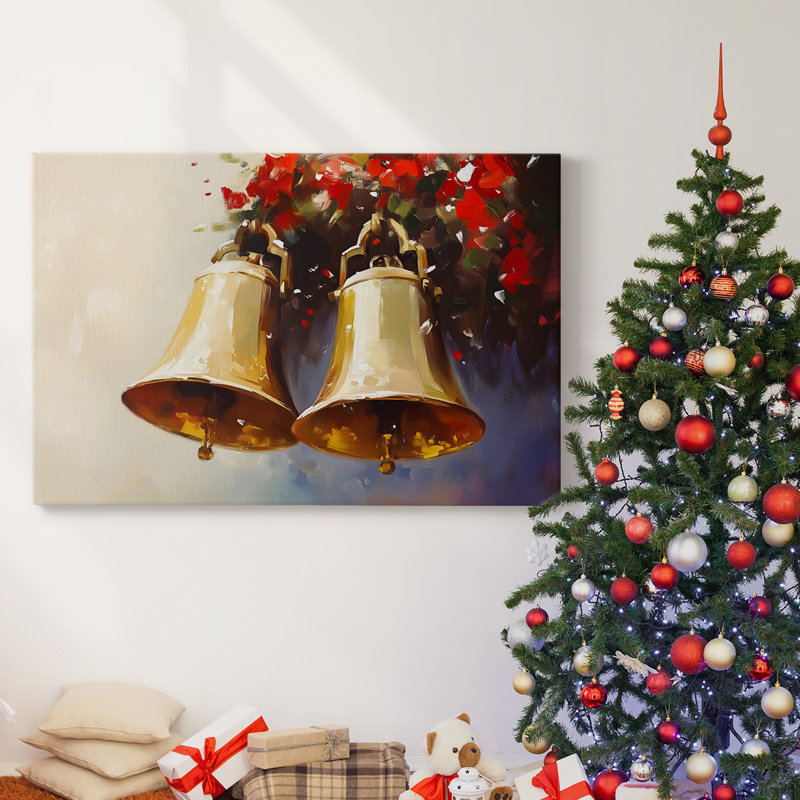 Art des Fêtes de Noël - Toile tendue avec châssis - Série 3-LXXXVI, H 8 po x l 12 po