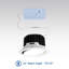 Cardan 4 po à DEL, 12 W, faisceau réglable de 24 degrés, 5 CCT sélectionnable, intensité variable 0-10 V, 120-277 V