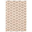 Tapis géométrique en cuir / jute Bandera