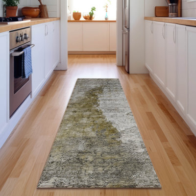 Premium Machine Washable Cerrito Brown Rug