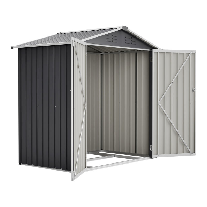 Remise de rangement extérieure en métal 6 x 4 pi avec porte verrouillable
