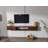 Modern 47-Inch Wall-Mounted  Floating Tv Stand With 2 Doors, For Tvs Up To 50'', Walnut-1923021316
