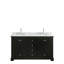 Ensemble de meuble-lavabo double 60 "avec miroir Deborah-40064731-61124751