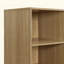 Armoire de rangement en bois sans porte pour chambre à coucher avec tablettes et 3 tiroirs-9697176