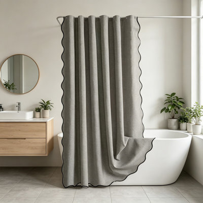  Shower Curtain Large Area Easily To Clean Cloth Shower Curtain Watertight Proof Shade Soft Foldable Hanging Curtain 70.86x70.86in Bath Curtain Decor